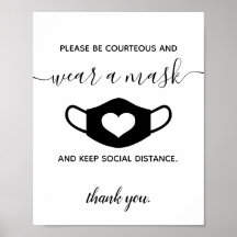 Business Safety Bära a Ansikte Mask Modern Script