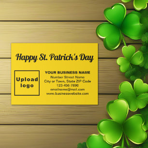 Business Saint patrick Hälsning på Gult Tilläggskort