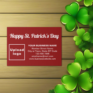 Business Saint patrick Hälsning på Red Tilläggskort