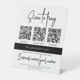 Business Scan to Pay Personalized 3 QR Code