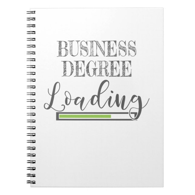 Business School Student Gift Business Degree Loadi Anteckningsbok (Framsidan)
