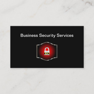 Business Security Service Visitkort
