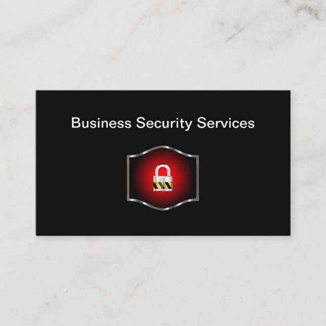 Business Security Service Visitkort (Framsida)