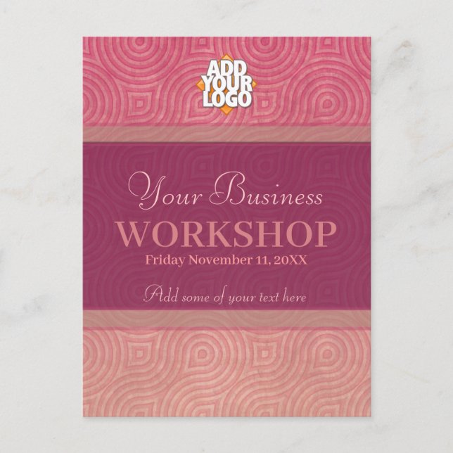 Business Seminar Workshop Invitation template Inbjudan Vykort (Framsida)