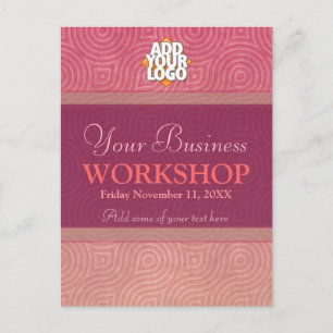 Business Seminar Workshop Invitation template Inbjudan Vykort