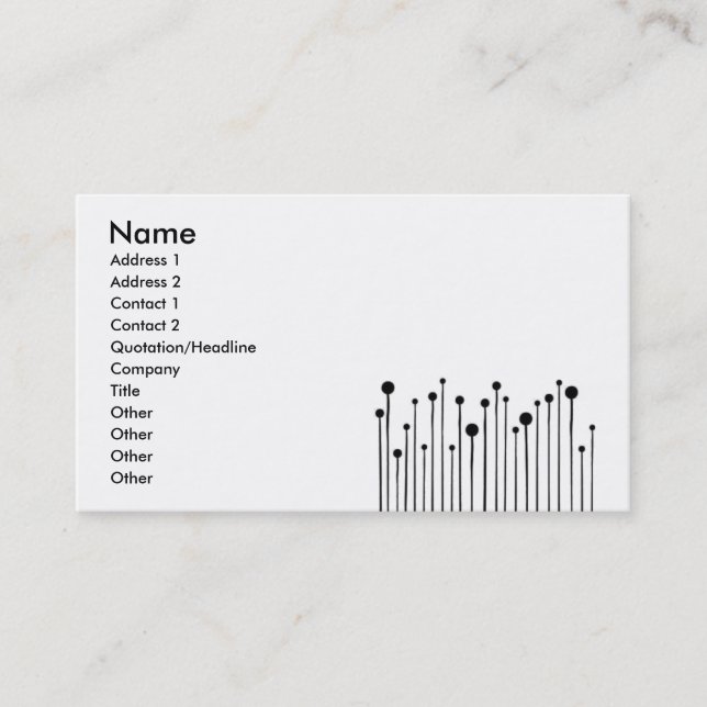 business_simple_dotka visitkort (Framsida)