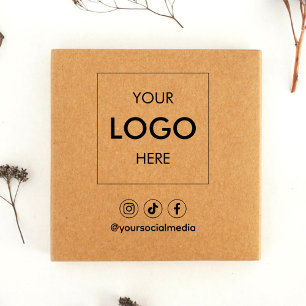 Business Social Media Logotyp Självfärgande Stämpel