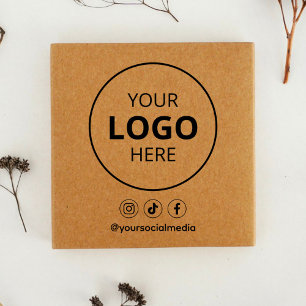 Business Social Media Logotyp Självfärgande Stämpel