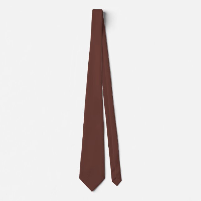 Business Solid Brown Neck Tie Slips (Framsida)