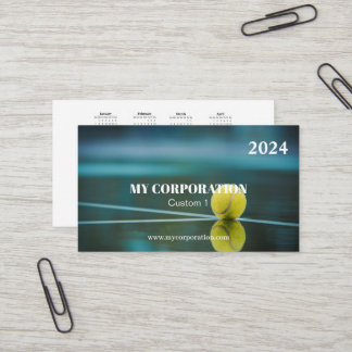 Business Sport Pocket Calendar 2024 Visitkort