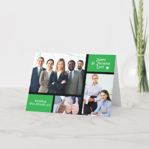 Business St. Patrick's Day Photo, eget namn Kort