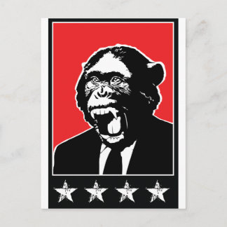 Business Suite Chimpanzee Vykort