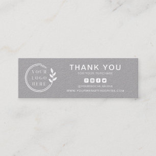 Business Tack Anpassningsbar Logotyp Social Media Mini Visitkort