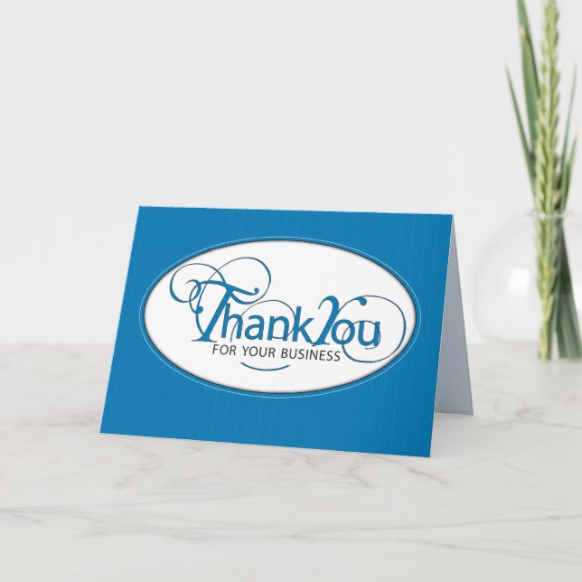 Business Tack Blue Kort (Framsida)