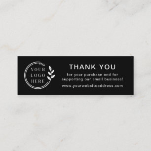 Business Tack for Order Anpassningsbar Logotyp Mini Visitkort
