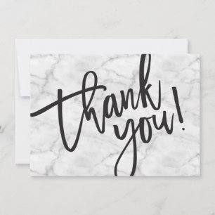 BUSINESS THANKS moderna skript infogar marble logo Tack Kort