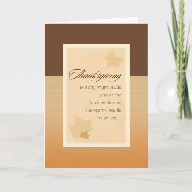 Business Thanksgiving Card Helgkort (Framsida)