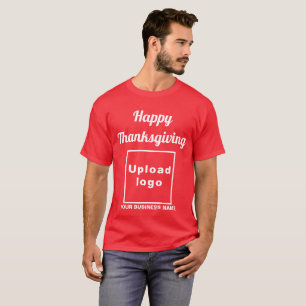 Business Thanksgiving Hälsning på Red T-Shirt