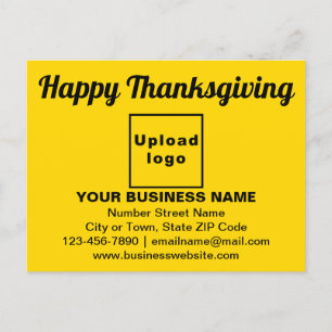 Business Thanksgiving Hälsning på vykort för Gult