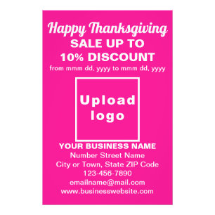 Business Thanksgiving Sale on Rosa Photo Papper Fototryck