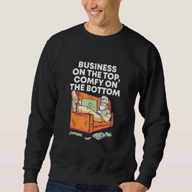Business Top Comfy Grund-arbete från hemkläder W Lång Ärmad Tröja (Framsida)