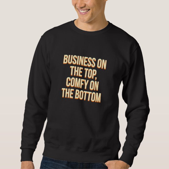 Business Top Comfy Grund-arbete från hemkläder W Lång Ärmad Tröja (Framsida)