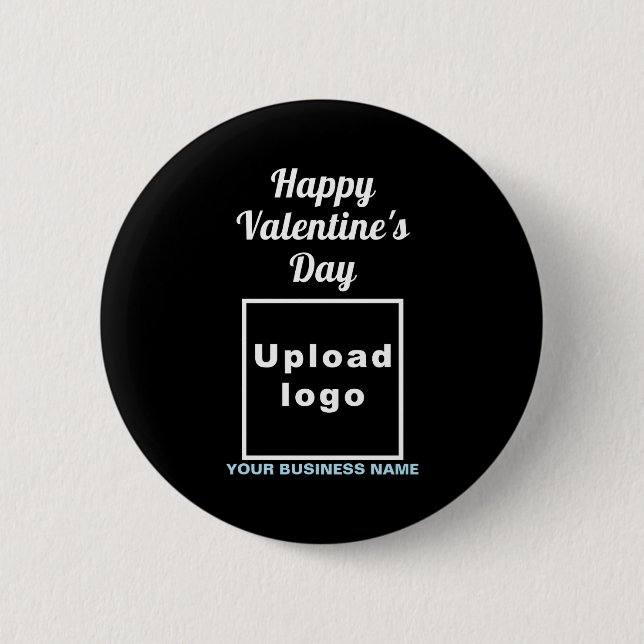 Business Valentine Greeting On Navy Blue  Knapp (Framsida)