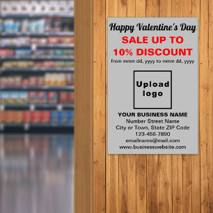 Business Valentine Sale på Grått Poster