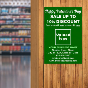 Business Valentine Sale på Grönt Poster