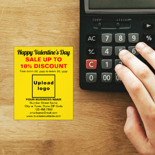 Business Valentine Sale på Gult Flyer