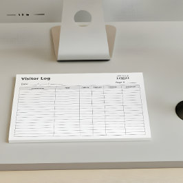 Business Visitor-logg Bok | Professionellens avtag Anteckningsblock