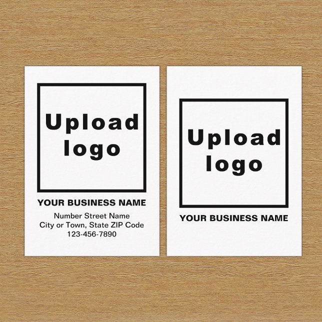 Business White-höljeskort Tilläggskort (Build brand name awareness. Your business brand on white enclosure card.)