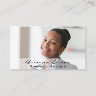 Business Woman Smiling Visitkort