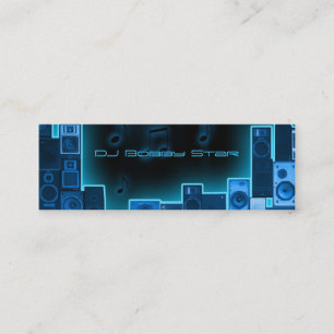 Businesscard för blåttnattDJ Mini Visitkort