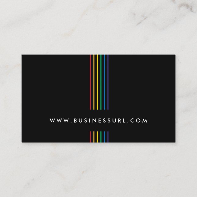 BusinessCard för Professionell av elegant Rainbow  Visitkort (Framsida)