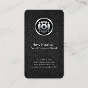 BusinessCard för Uthyrarhögtalargrupp för Ljud-utr Visitkort