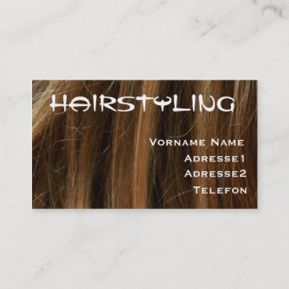 Businesscard Hairstylist Visitkort