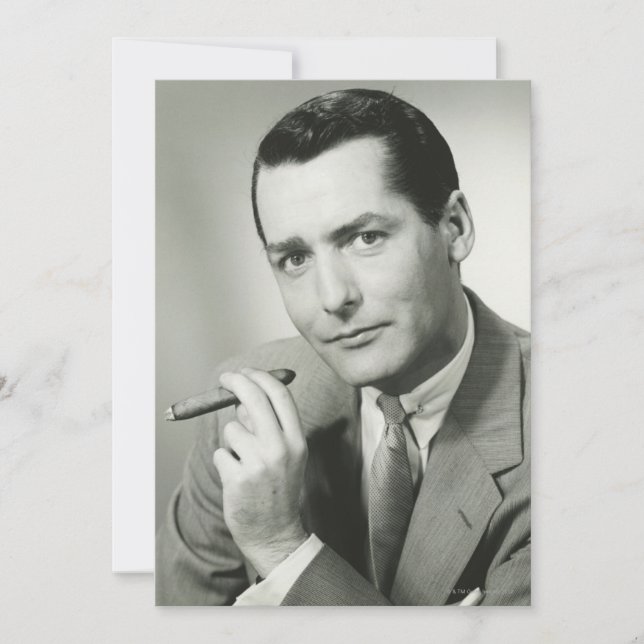 Businessman Smoking Cigar (Framsida)