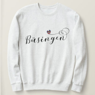 Büsingen Flagga Heart, Büsingen am Hochrhein T Shirt