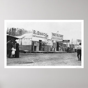 Buskar i Anchorage, Alaska 1914 Poster