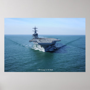 Buske för USS George H.W. Poster