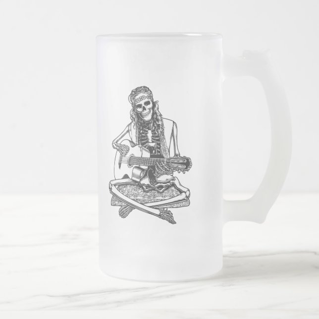Busker Bones II Frostat Ölglas (Höger)