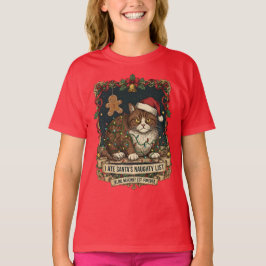 "Buslista" Katt Julhumor. T Shirt
