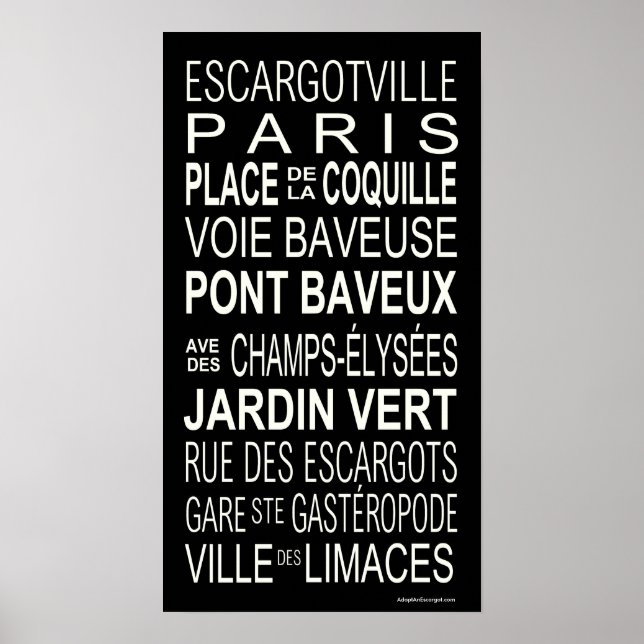 Busroll.Escargot Poster (Framsidan)