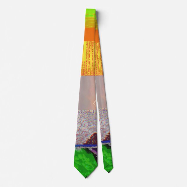 Buss 1521 Abstrakt Glitch Art Cyberpunk Rutnät  Slips (Framsida)