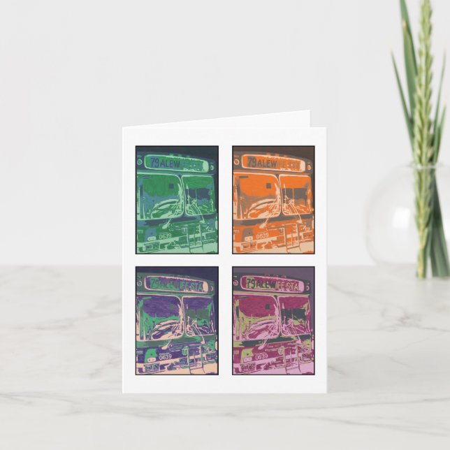 "Buss #79" Anteckningskort (Framsida)