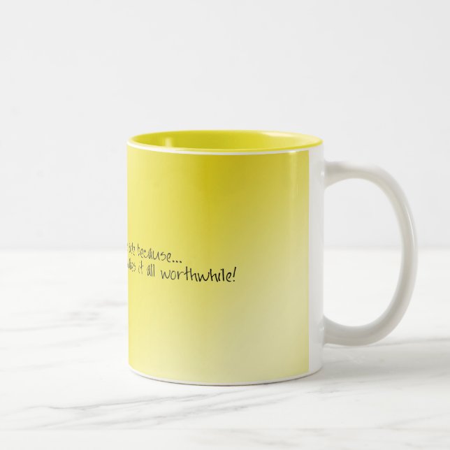 Buss Aide A Bra God morgon Smile Två-Tonad Mugg (Höger)