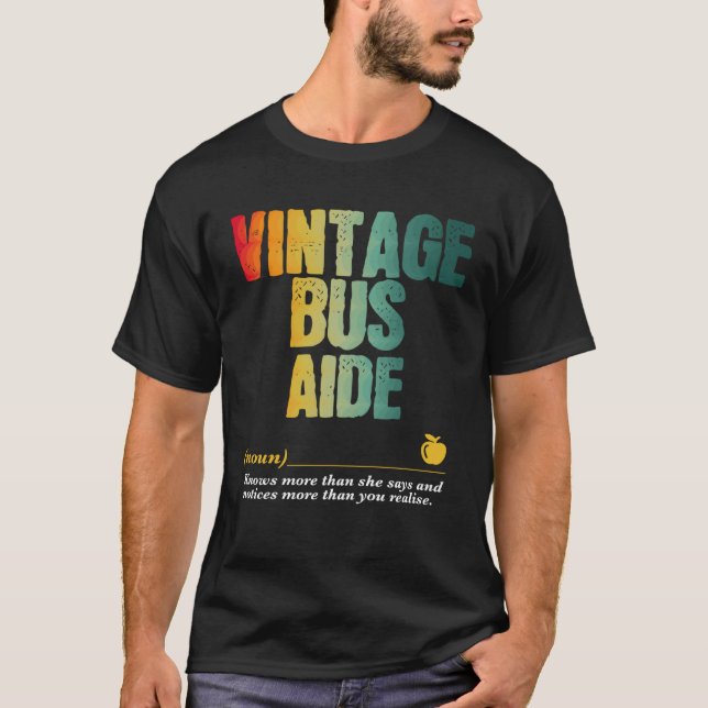 Buss Aide-utvärderingsvecka Back to school T Shirt (Framsida)