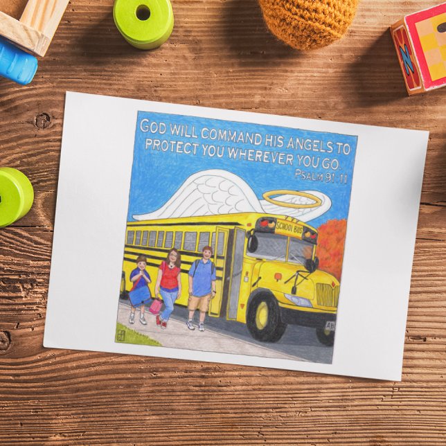 Buss Angel-inspirationskort Vykort (Skapare uppladdad)