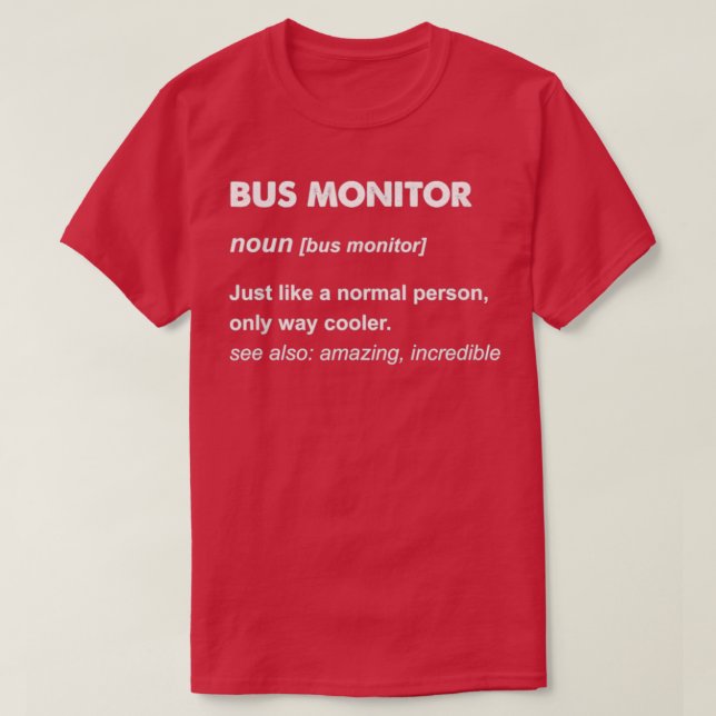 Buss-bildskärm T Shirt (Design framsida)